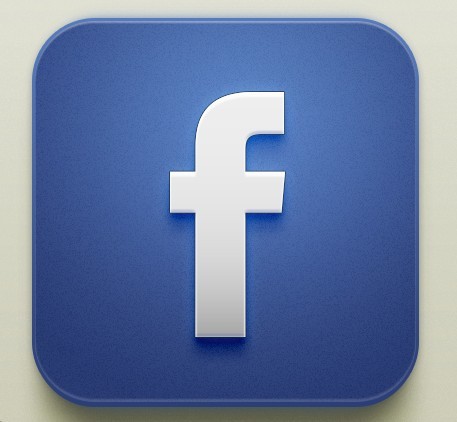 Beautiful Facebook iOS Icon PSD
