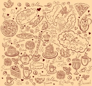 Vector Vintage Hand-Drawn Decorative Ornaments For Cafe & Restaurant 02