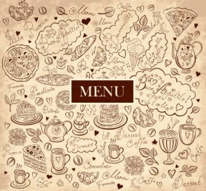 Vector Vintage Hand-Drawn Decorative Ornaments For Cafe & Restaurant 06