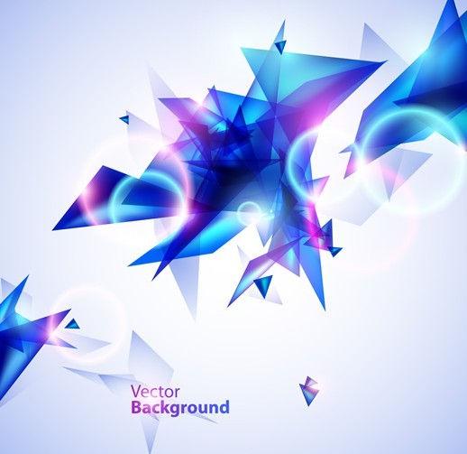 Colorful Abstract Shapes Background Vector 01