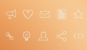 Minimal Outline Icons PSD