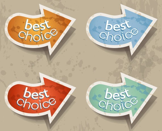 Retro Vintage Paper Arrow Design Vector 02