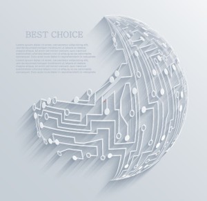 3D White Maze Background Vector