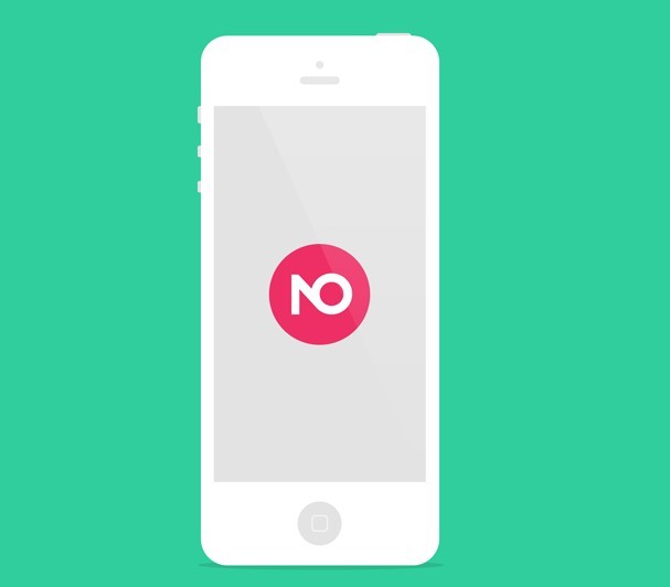 Flat iPhone5 PSD Mockup