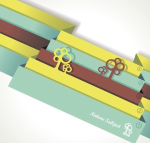 Colored Paper Banners with Numbers Vector 04