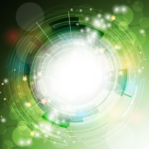 Sparkling Abstract Circles Background Vector 02
