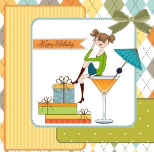 Vector Happy Birthday Card Illustration