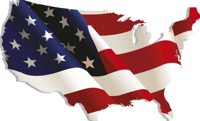 Vintage American Flag Design Vector 02