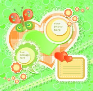 Lovely Cartoon Scrapbook Design Elements 01