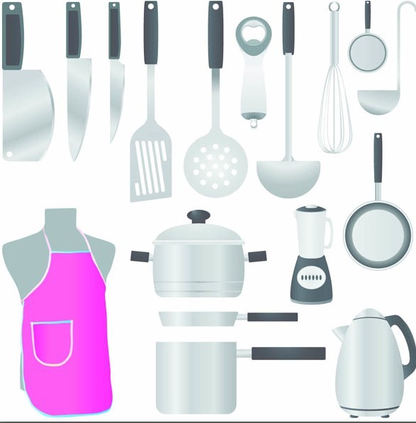 Vector Cookware and Cooking Utensils 01