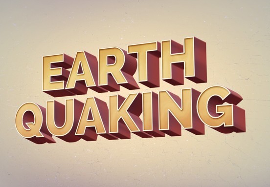Earth Quaking Text Effect PSD