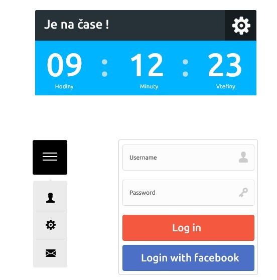 Visualcreative's Colorful Flat Web UI Kit PSD