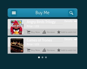 Mobile Buy Me App Interface PSD