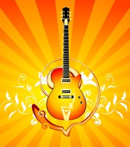 Fashion Music And Guitar Background 05