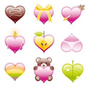 Creative Cute Heart Design Decoration Vector