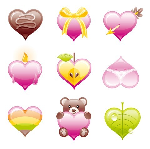 Creative Cute Heart Design Decoration Vector