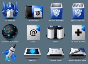 Sleek Transformer Icon Set