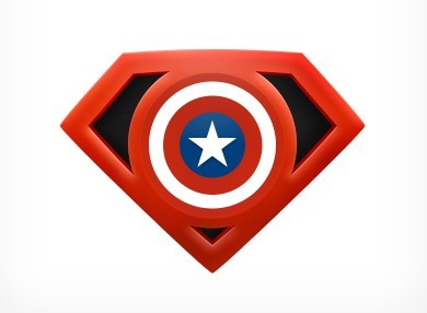 Captain America Logo PSD