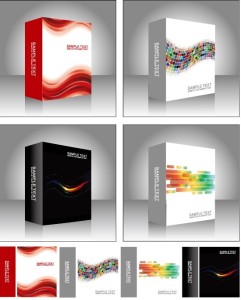 Set Of Vector 3D Package Box Designs