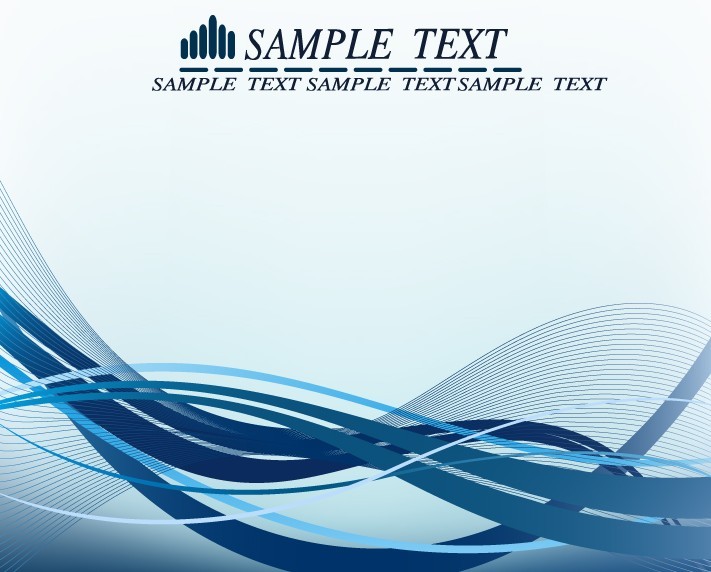 Vector Colorful Abstract Waves Background 02