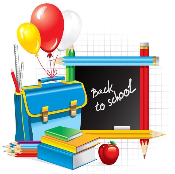 Cartoon Back To School Vector Elements