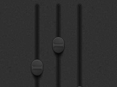 Dark Vertical Sliders & Switches