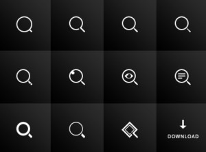 10+ Search Icons PSD