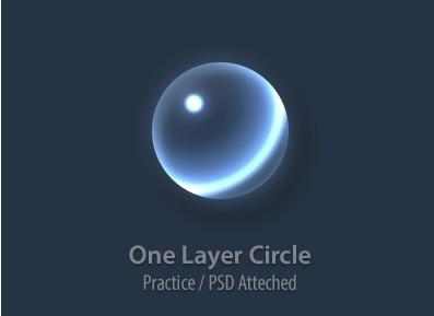 Glossy Glass Ball PSD