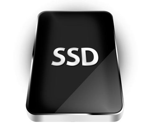 Sleek 3D Solid State Drive Icon PSD