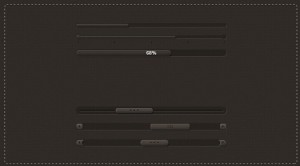 Dark Sliders with Percentages PSD