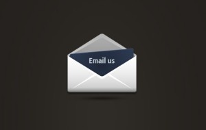 Elegant Email us Envelope ICON PSD