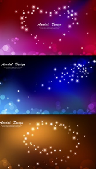 Set Of Fantastic Stars and Halos Background