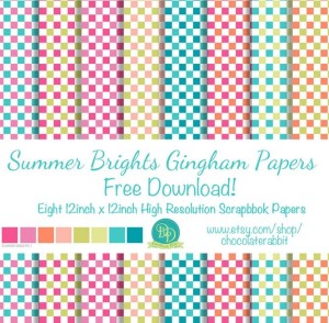 12+ Summer Gingham Papers
