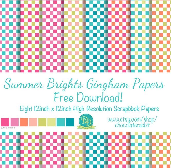 12+ Summer Gingham Papers