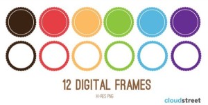 12 HI-Res Digital Frames