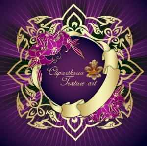 Vector Golden Floral Decorative Pattern 01