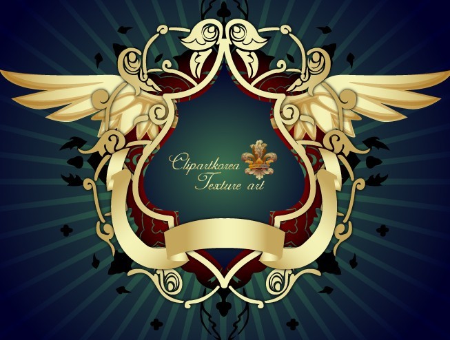 Vector Golden Floral Decorative Pattern 02