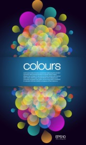 Abstract Colorful Halos Background Vector