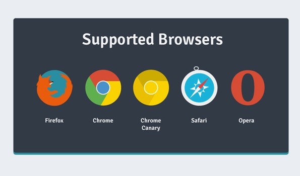 Flat Web Browser Icons