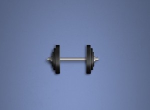 Dumbbell Icon PSD Vector