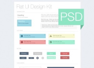 Flat UI Design Kit PSD