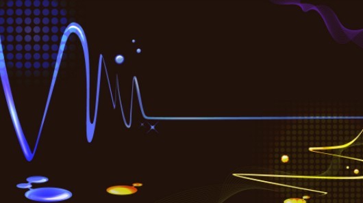 Set Of Colorful Abstract Painted Lines Background