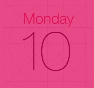 iOS 7 Calendar Icon PSD Template