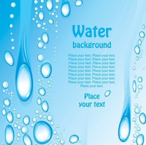 Fresh Blue Water Background Vector
