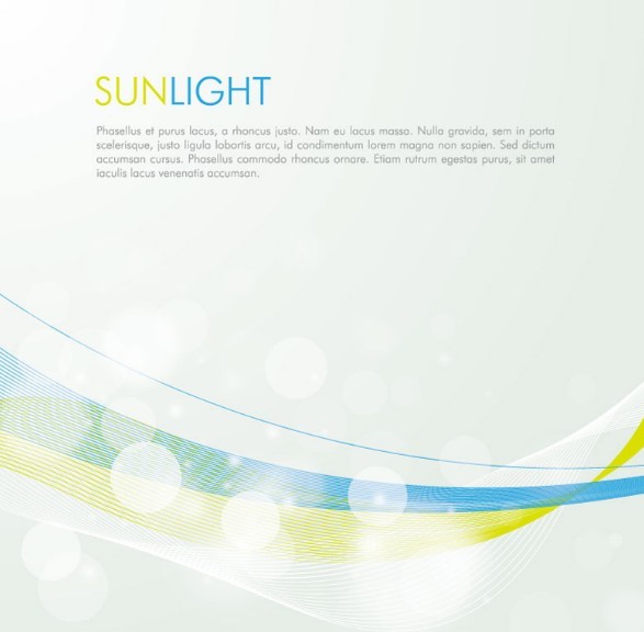 Fresh and Clean Sunlight Background Vector