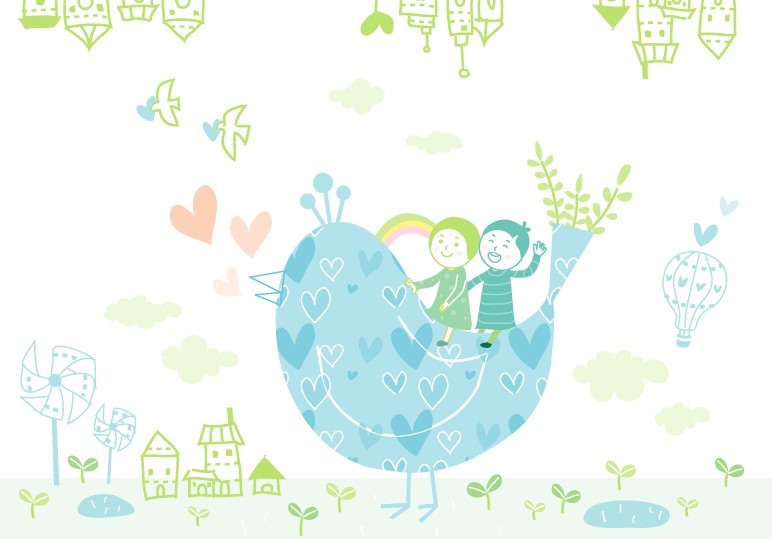 Fresh and Lovely Vector Illustration For Kids