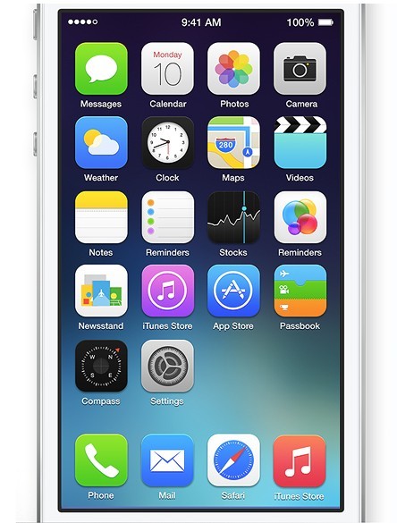 New iOS 7 Screen PSD
