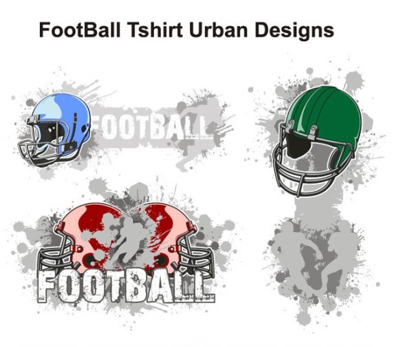Vector Football T-Shirt Urban Designs