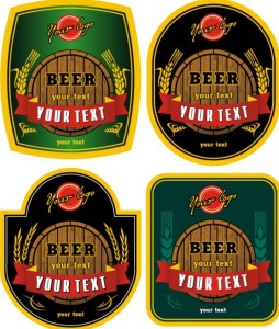Vector Vintage Beer Labels
