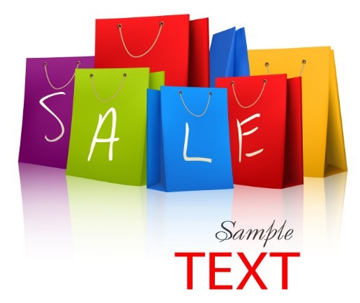 Fashion Shopping Bags Shopping Carts Vector 02
